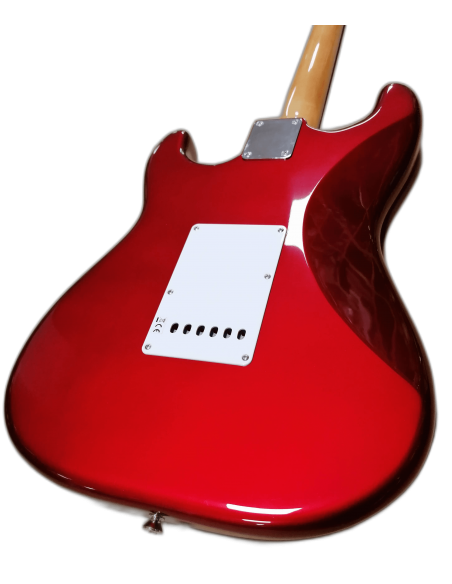 Detalle fondo de la Guitarra Eléctrica Esp Edwards E-St-90Alr Candy Apple Red