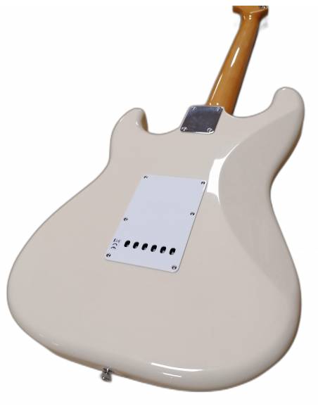 Detalle fondo de la Guitarra Eléctrica Esp Edwards E-St-90Alr Vintage White