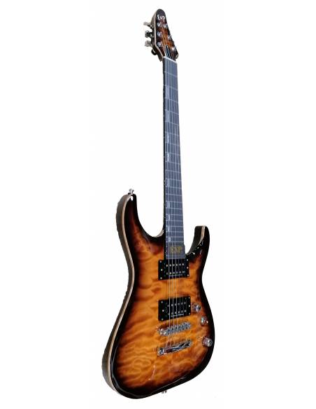 Guitarra Eléctrica ESP Horizon CTM NT Antique Brown Sunburst derecha