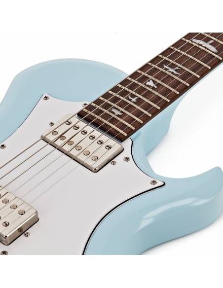 Pastillas de la Guitarra Eléctrica Prs Se Starla Powder Blue W/White Pickguard