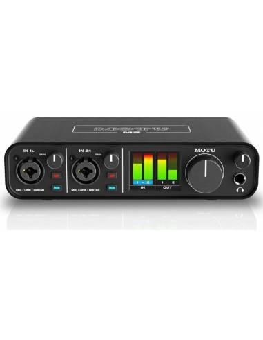 Interface Audio Motu M2 Usb C 2 Canales frontal superior