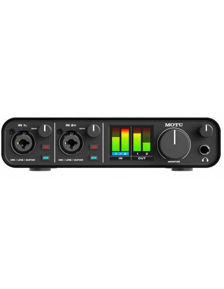 Interface Audio Motu M2 Usb C 2 Canales frontal