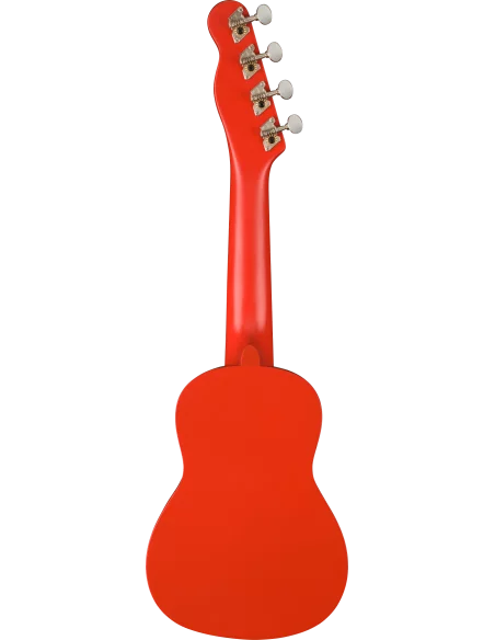 Ukelele Fender Venice Soprano Fingerboard Walnut Fiesta Red posterior