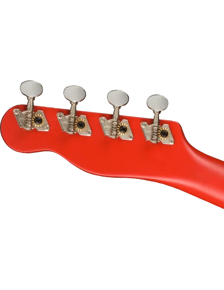 Clavijero del Ukelele Fender Venice Soprano Fingerboard Walnut Fiesta Red revés