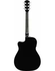 Fondo de la Guitarra Electroacústica Fender Cc-60Sce Walnut Fingerboard Black