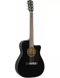 Guitarra Electroacústica Fender Cc-60Sce Walnut Fingerboard Black derecha