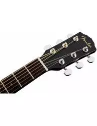 Clavijero de la Guitarra Electroacústica Fender Cc-60Sce Walnut Fingerboard Black