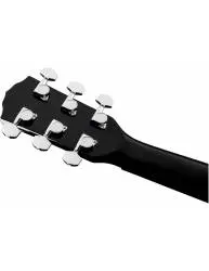 Clavijero de la Guitarra Electroacústica Fender Cc-60Sce Walnut Fingerboard Black trasera