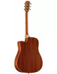 Fondo de la Guitarra Electroacústica Alvarez AD60CE ladeada