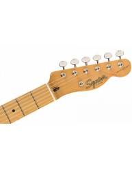 Guitarra Eléctrica Squier by Fender Classic Vibe 50S Telecaster MN WBL clavijero parte delantera