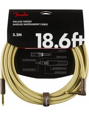 Cable Fender Deluxe Jack-Jack 5,5M Tweed Angl
