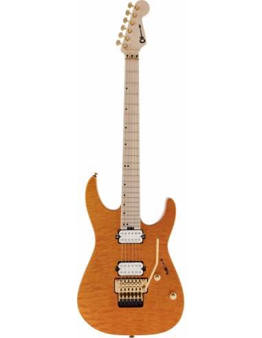 Guitarra Eléctrica Charvel Pro-Mod Dk24 Hh Floyd Rose Map Fing Quilt Maple Dark Amber