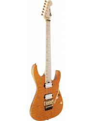 Guitarra Eléctrica Charvel Pro-Mod Dk24 Hh Floyd Rose Map Fing Quilt Maple Dark Amber izquierda