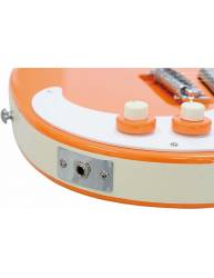 Guitarra Eléctrica Danelectro 59M NOS+ Orange-Adelic enchufe