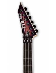 Guitarra Eléctrica LTD M-1000 Purple Natural Burst clavijero frontal