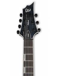 Guitarra Eléctrica LTD H-1007 See Thru Black 7 Cuerdas clavijero frontal