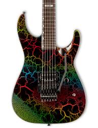 Cuerpo de la Guitarra Eléctrica Ltd M-1 Custom 87 Rainbow Crackle