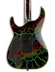 Cuerpo de la Guitarra Eléctrica Ltd M-1 Custom 87 Rainbow Crackle trasera