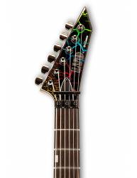 Clavijero de la Guitarra Eléctrica Ltd M-1 Custom 87 Rainbow Crackle