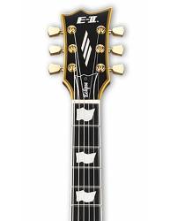 Guitarra Eléctrica ESP E-II Eclipse Double Bound Vintage Black  clavijero frontal
