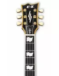 Guitarra Eléctrica ESP E-II Eclipse Double Bound Vintage Black clavijero frontal