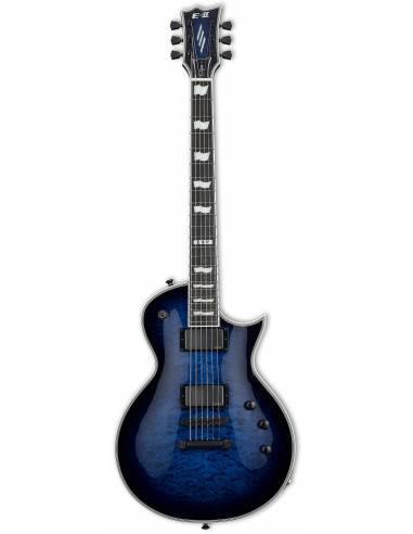 Guitarra Eléctrica ESP E-II ECLIPSE Quilted Maple Reindeer Blue frontal