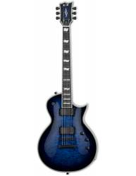 Guitarra Eléctrica ESP E-II ECLIPSE Quilted Maple Reindeer Blue frontal