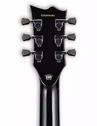 Guitarra Eléctrica ESP E-II Eclipse QM DBSB clavijero posterior