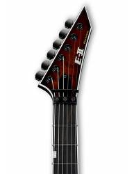 Guitarra Eléctrica E-II Horizon FR-II QM TESB clavijero parte delantera