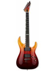 Guitarra Eléctrica ESP E-II Horizon NT-II Tiger Eye Amber Fade frontal