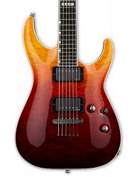 Cuerpo de la Guitarra Eléctrica ESP E-II Horizon NT-II Tiger Eye Amber Fade