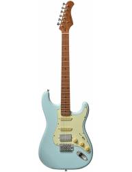 Guitarra Eléctrica Bacchus Bst 2 Rsm Sob azul turquesa