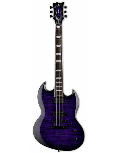 Guitarra Eléctrica LTD Viper-1000 See Thru Purple Sunburst frontal