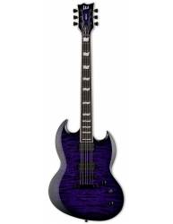 Guitarra Eléctrica LTD Viper-1000 See Thru Purple Sunburst frontal