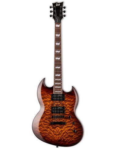 Guitarra Eléctrica LTD Viper-256 Dark Brown Sunburst