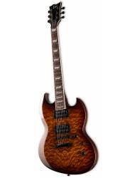 Guitarra Eléctrica LTD Viper-256 Dark Brown Sunburst ladeada
