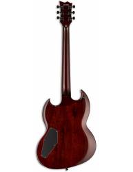 Trasera de la Guitarra Eléctrica LTD Viper-256 Dark Brown Sunburst