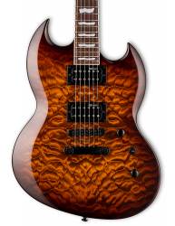 Cuerpo de la Guitarra Eléctrica LTD Viper-256 Dark Brown Sunburst