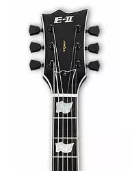Guitarra Eléctrica ESP E-II VIPER Black clavijero parte delantera