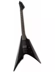 Guitarra Eléctrica LTD Arrow Black Metal Black Satin perfil