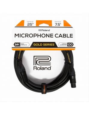 Cable Micrófono Roland RMC-G25 XLR Gold Series 7,5M