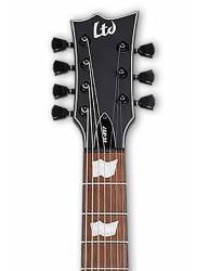 Guitarra Eléctrica LTD EC-257 Black Satin 7 Cuerdas clavijero frontal