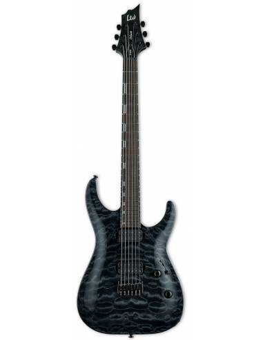 Guitarra Eléctrica LTD H-1001 QM See Thru Black frontal