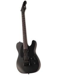 Guitarra Eléctrica LTD TE-1000 Evertune Charcoal Metallic Satin ladeada
