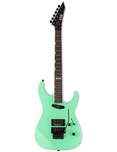 Guitarra Eléctrica LTD Mirage Deluxe ´87 Turquoise frontal