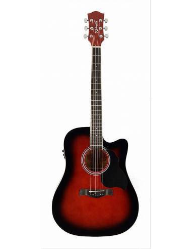 Guitarra Acústica Richwood Rd-12 Cers roja
