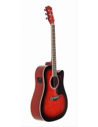 Guitarra Acústica Richwood Rd-12 Cers roja lateral