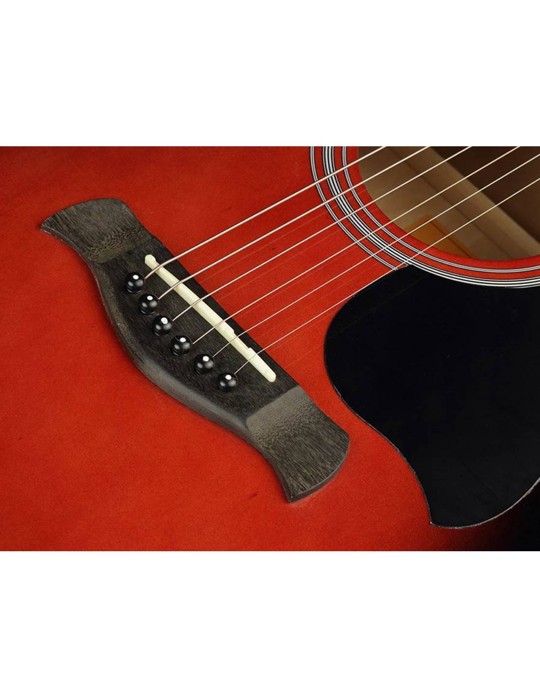 Cuerpo de la Guitarra Acústica Richwood Rd-12 Cers roja Cuerpo de la Guitarra Acústica Richwood Rd-12 Cers roja