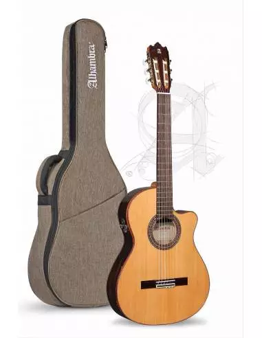 Guitarra Clásica Electroacústica Alhambra Iberia Ziricote CTW E8 Pack Estudio con funda