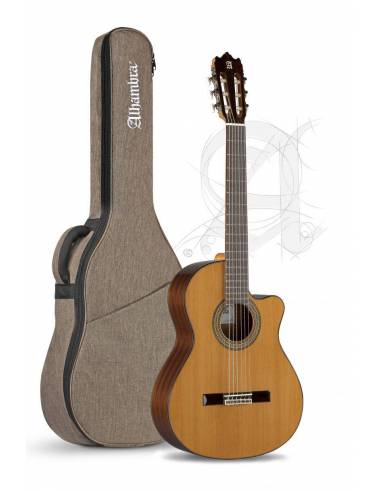 Guitarra Clásica Electroacústica Alhambra 3C CW E1 Pack Estudio con funda
